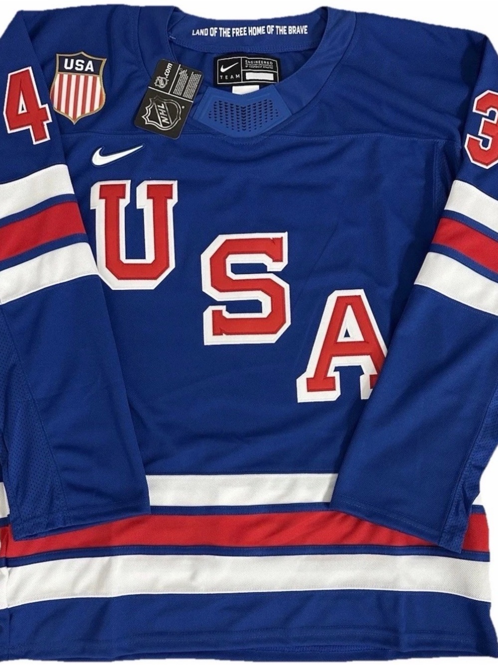 Hughes USA Official NHL Jersey